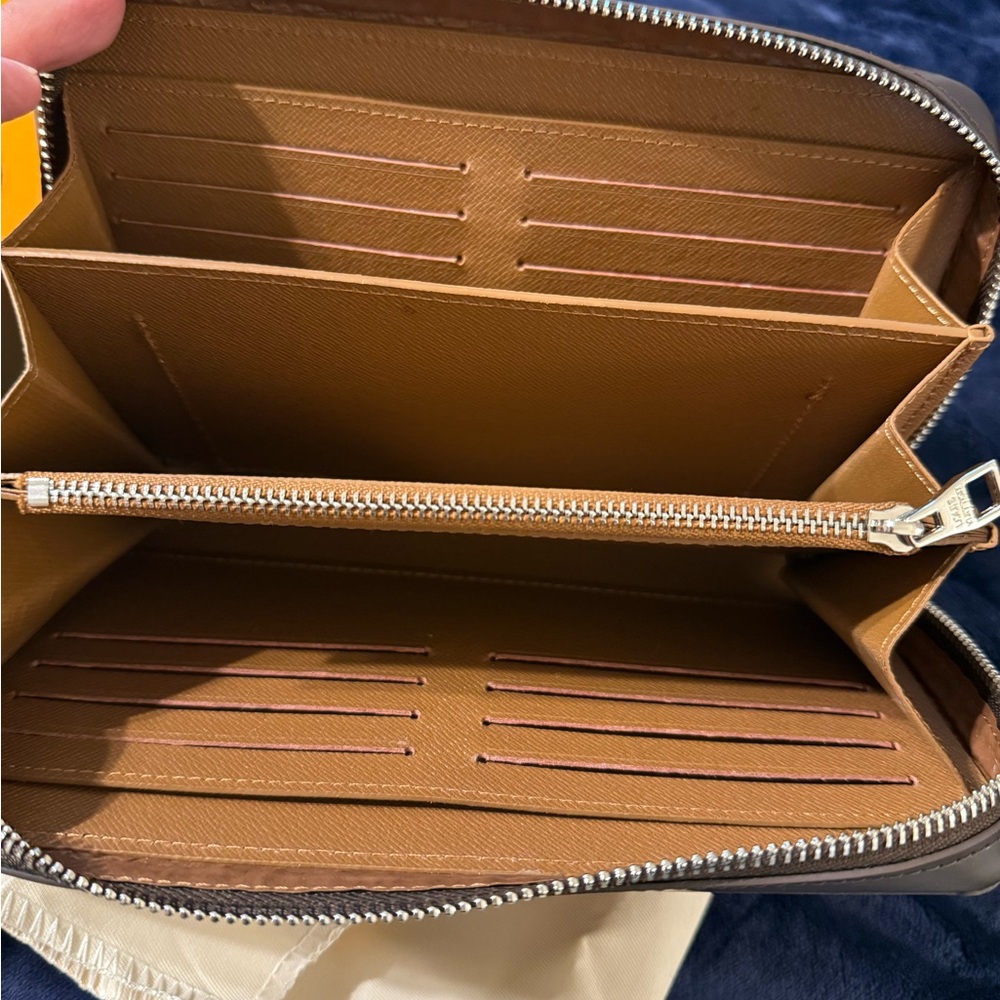 Designer Brown Monogram Pouch - Picture 3 of 6